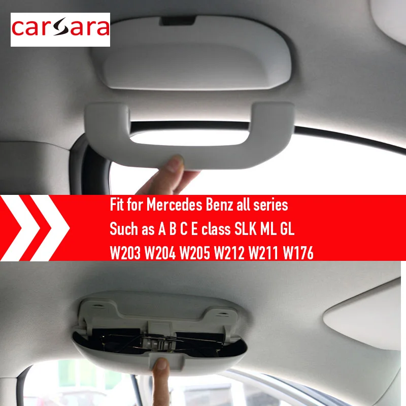 Автомобильный ящик для хранения очков Солнцезащитные очки чехол Mercedes Ben z W203 W204 W205