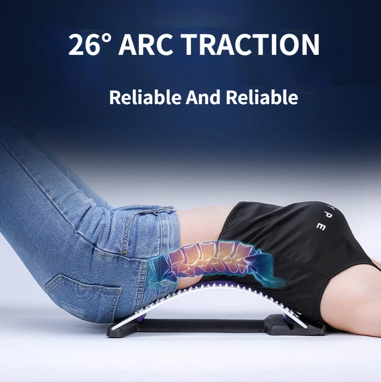 

1pc Back Stretch Equipment Massager Massageador Magic Stretcher Fitness Lumbar Support Relaxation Spine Pain Relief Chiropractic