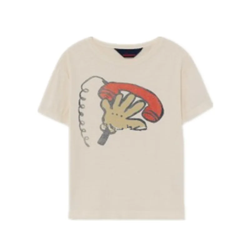 

2021SSTAO Organic Cotton Skin-friendly Short Sleeve Cartoon Print T-shirt for Boys and Girls