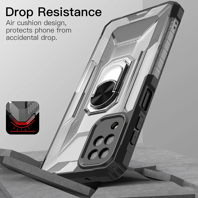 

For Samsung Galaxy A12 Case Cover Impact Absorbtion Armor Shockproof Cover For Samsung Galaxy A12 PC Soft TPU Case