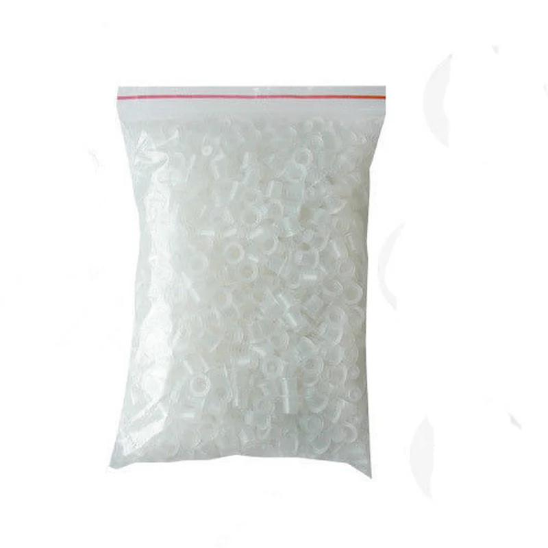 

500 pcs Plastic Disposable Tattoo Ink Cups Microblading Permanent Makeup Pigment Clear Container Cap Tattoo Accessory