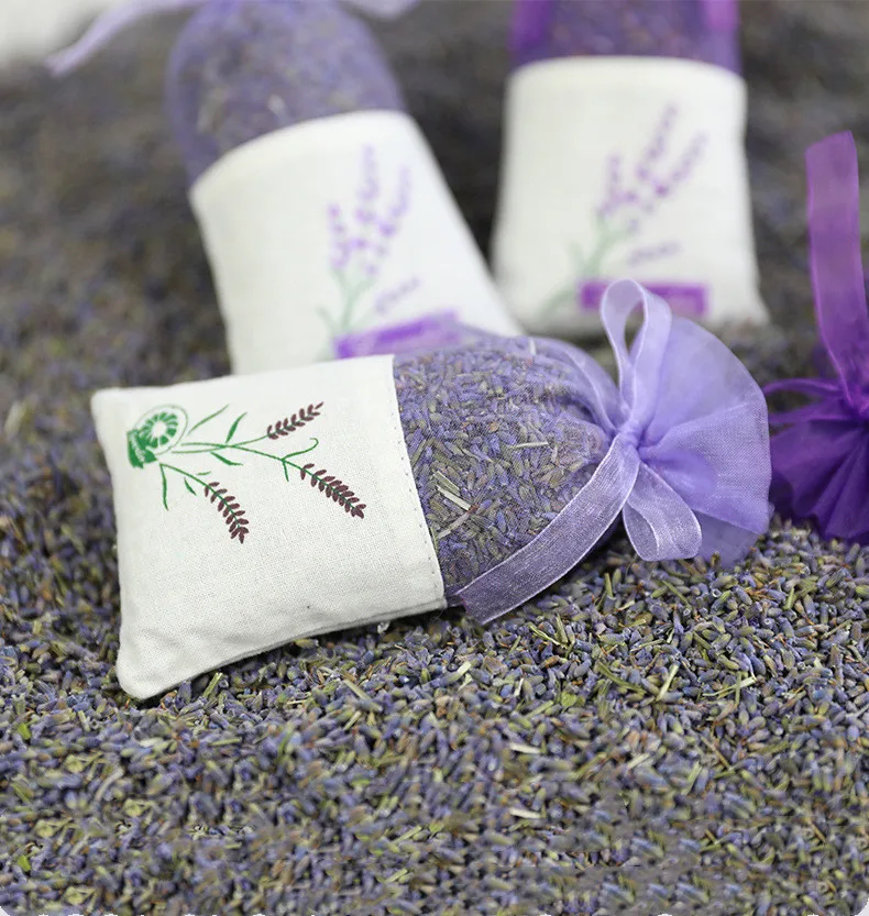 Сушеные натуральные бутоны лаванды мешочек цветочное саше для ароматерапии
