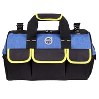 blue large portable toolkit tools oxford fabric thickened electrician tool bag storage organizer sac outils home storage ek50gjb