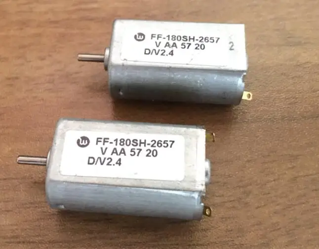2 шт./лот, двигатель 180, FF-180PH-4017 двигатель DC4.0V для mabuchi, металлическая щетка, бесшумная высокоскоростная Бритва для волос cd-плеера - Название цвета: FF-180SH-2657