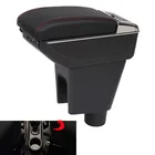 Подлокотник для Chevrolet Spark 2010-2014, Универсальный Автомобильный Центральный пульт, аксессуары для изменения, двойной приподнятый с USB