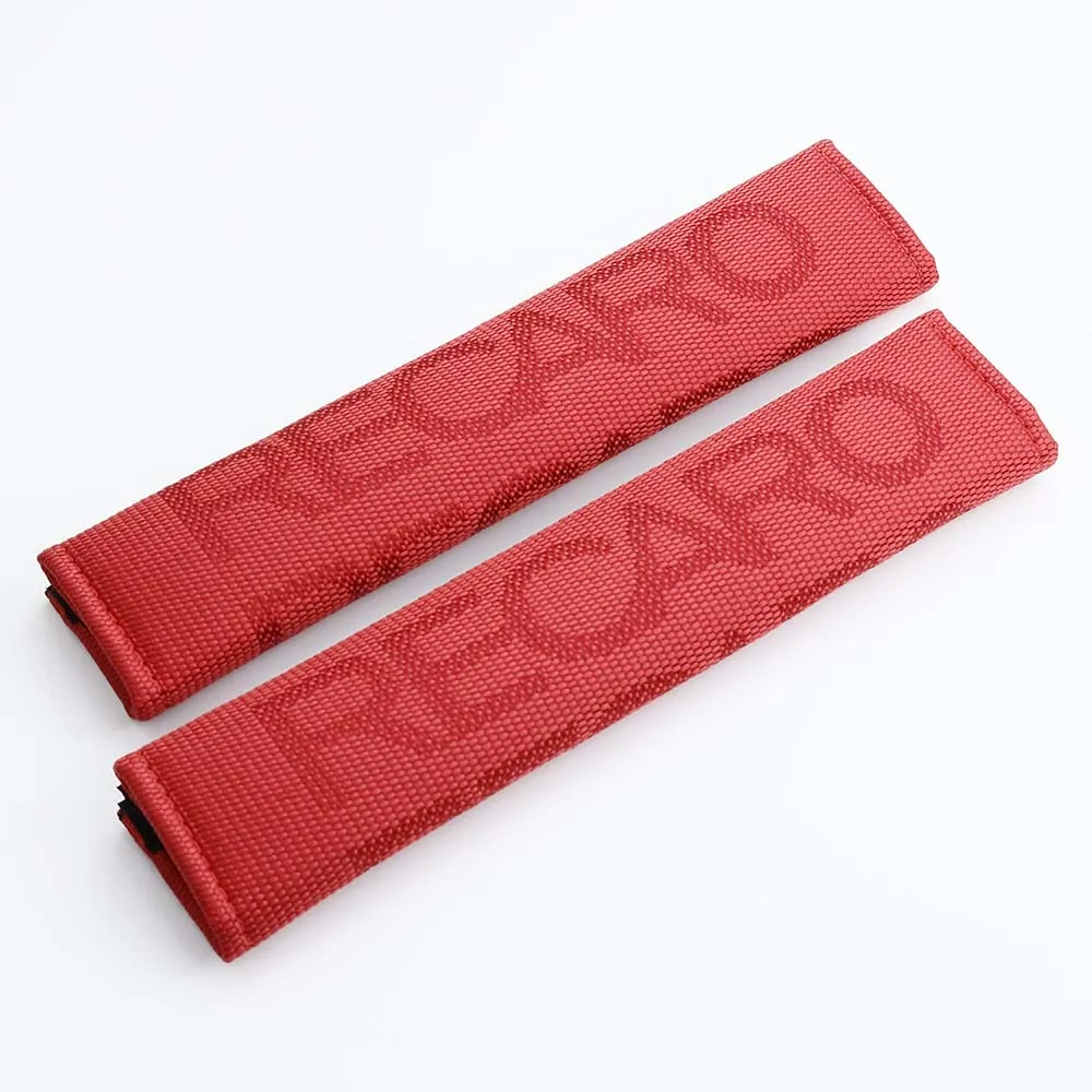 JDM Стиль RECARO Hyper ткань машинного сиденья пояс плечевой ремень колодки накладки