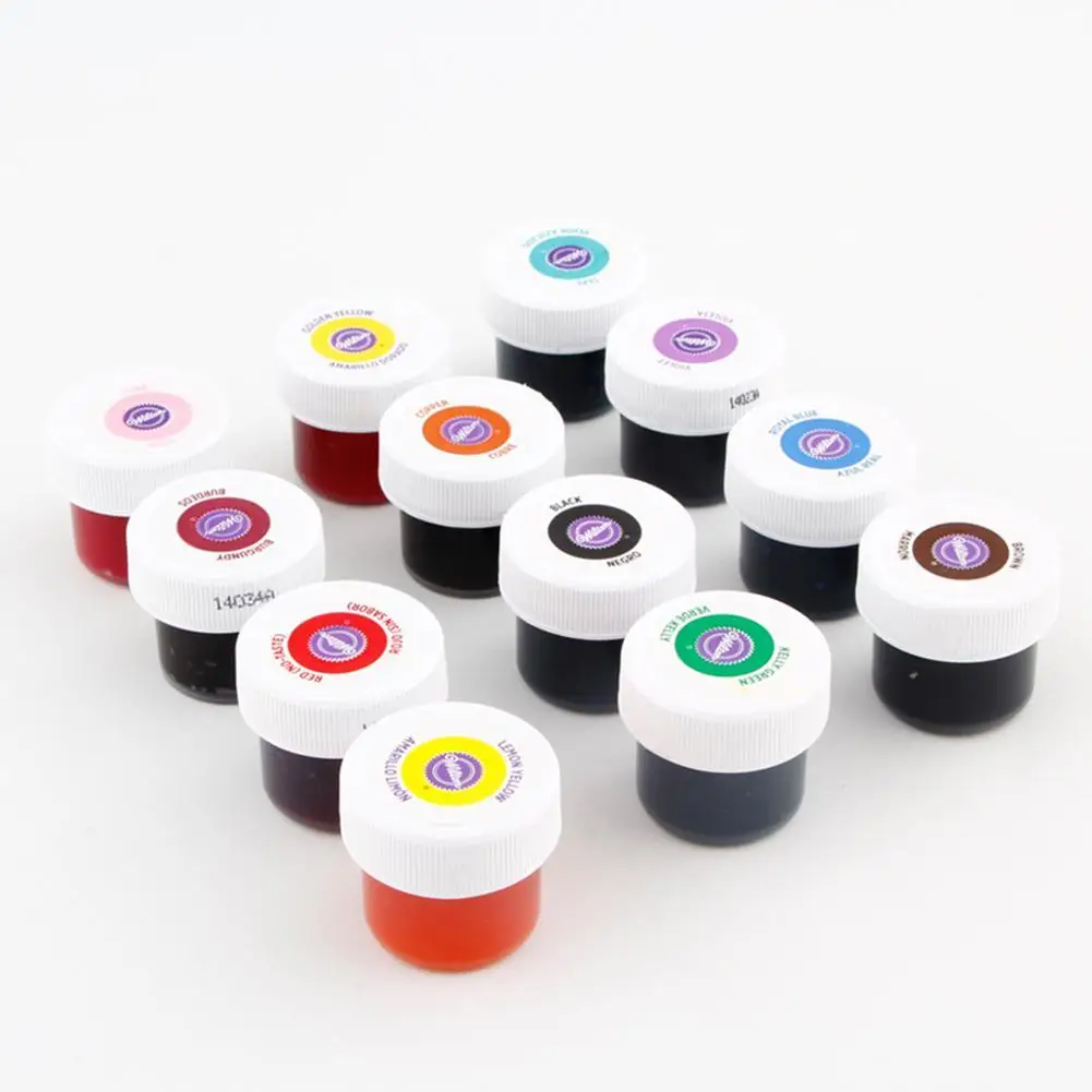 

12 Color Set Cream Cake Fondant Baking Edible Coloring Cake Mold With Many Kinds Of Collocations 12 Bottles In Total