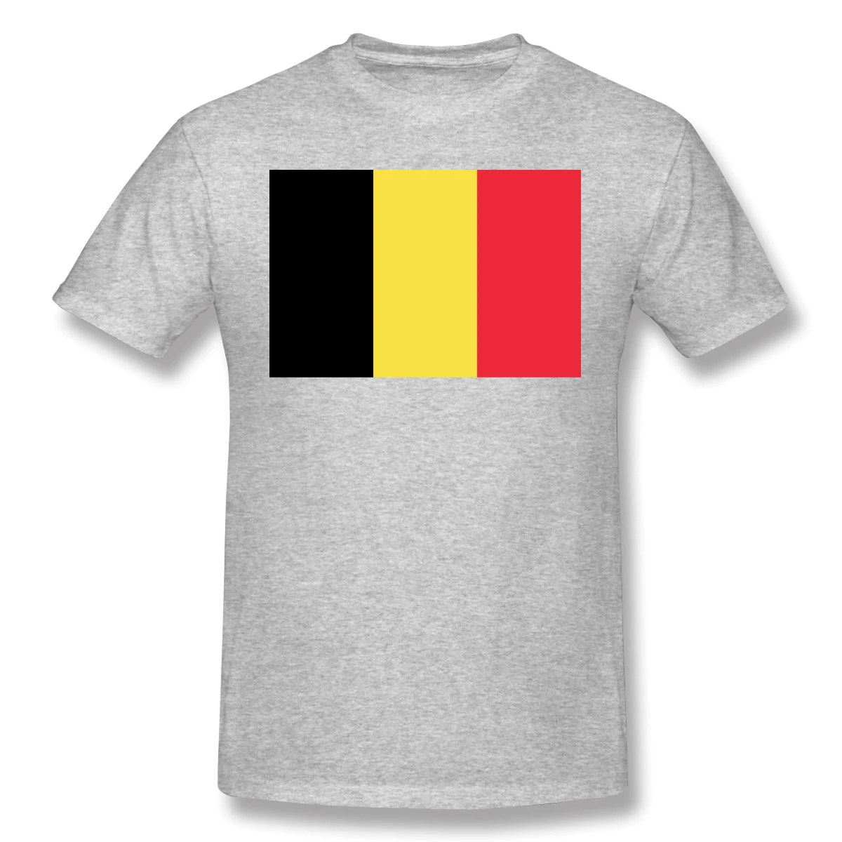 Flag Of Belgium (civil) Funny Novelty Men's Basic Short Sleeve T-Shirt Belgian Tops Tees European Size