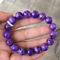 natural purple charoite gemstone bracelet round beads 8mm 9mm 10mm 11mm 12mm russia fashion charoite for women men aaaaa