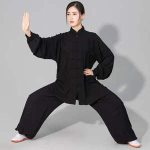 Women's Men's Soft Cotton Tai chi Suit Kung fu Wushu Martial Arts Uniform Wing Chun Jacket Pants in India