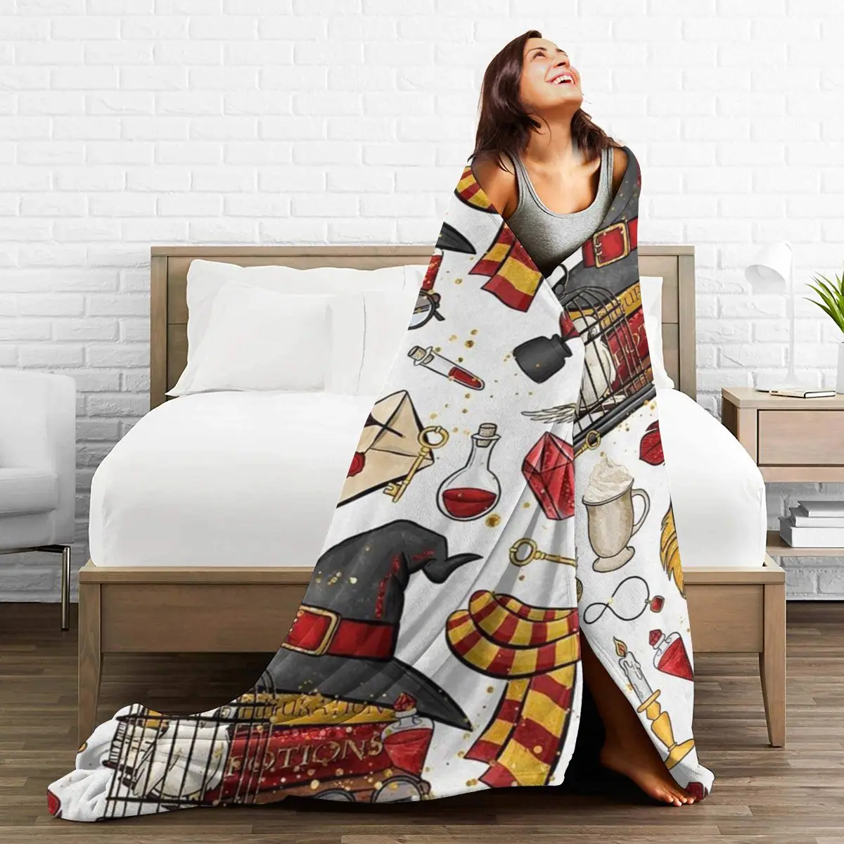 

3D Cartoon Sherpa Blanket Warm Super Soft Flannel Office Nap Bedspread Sofa Bedding Plush Quilt Plaids 296167550