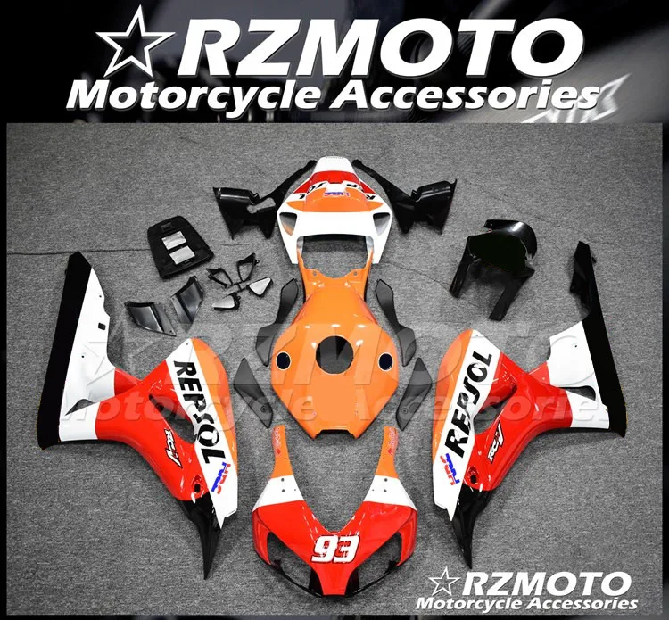 

New ABS Motorcycle whole Fairings kit Fit for HONDA CBR1000RR 2006 2007 06 07 Bodywork set red orange