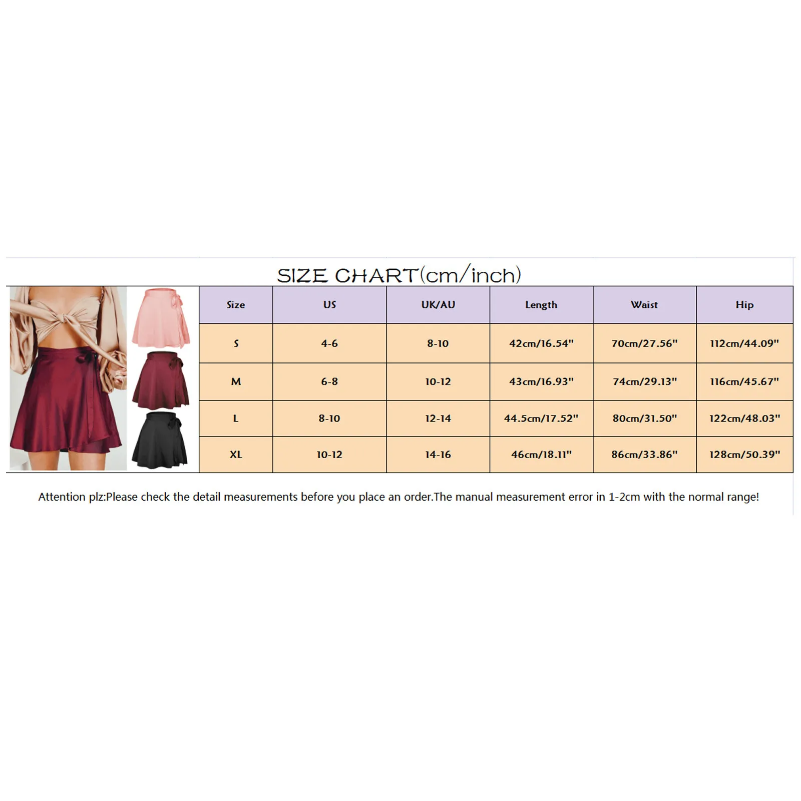 

Summer Wrap Skirts Womens Satin Solid Color Mini Skirts Lace-up Chiffon Elegant Fashion One-piece Dancing Skirt Female Ladies