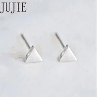 jujie new triangle stainless steel stud earrings 2020 fashion ear stud earring for women jewelry dropshipping