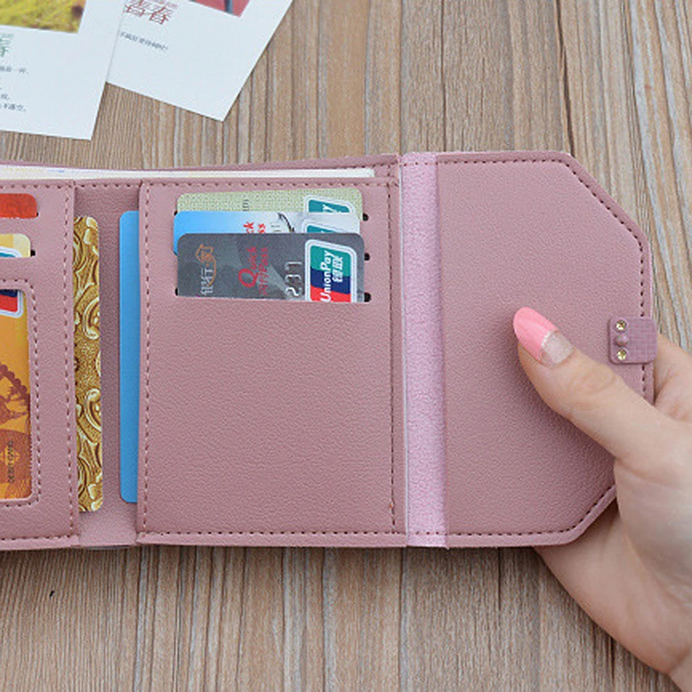 Женские кошельки Маленький модный бренд кожаный кошелек для женщин женская