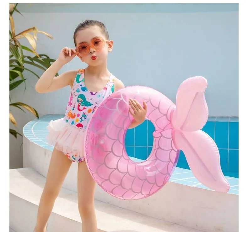 

Rooxin Flamingo Inflatable Circle Baby Infant Float Pool Swimming Ring with Sunshade Floating Seat Summer Beach Party Pool Toys