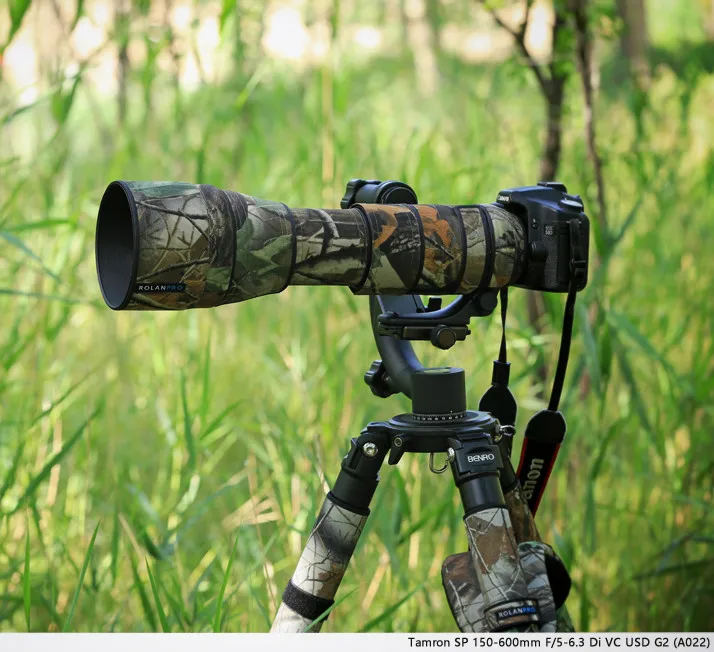 Чехол для объектива камуфляжной расцветки Tamron SP 150 600 мм G2 (A022)|lens coat|lens coat camouflagecamera