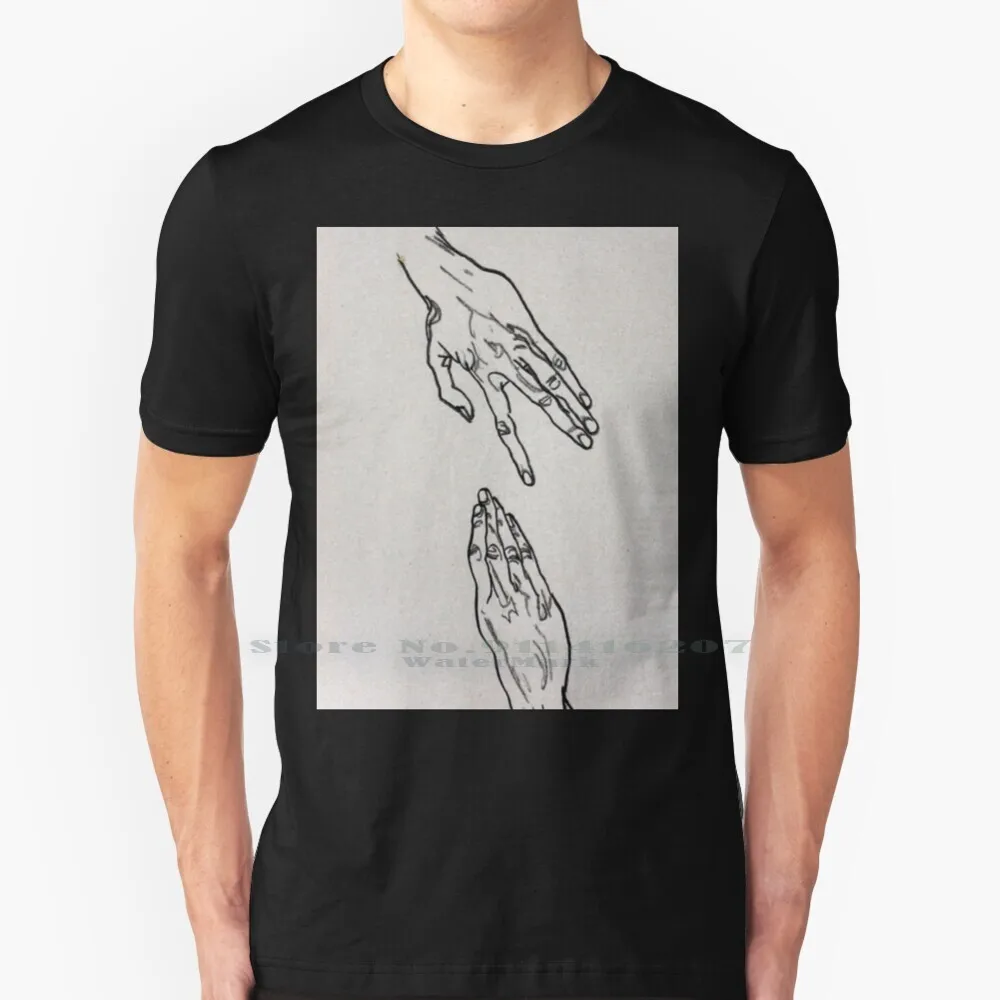 

Egon Schiele Hands T Shirt 100% Pure Cotton Egon Schiele Hands Hand Egon Schiele Reaching Cartoon Art Artwork Sketch Sketches