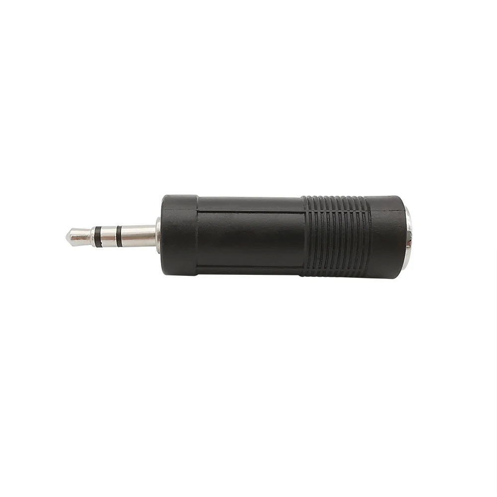 

5Pcs Black 3.5mm Male to 6.5mm Female Stereo Audio Adapter 6.5mm Jack to 3.5mm Plug Audio Cable Connector for Microphone