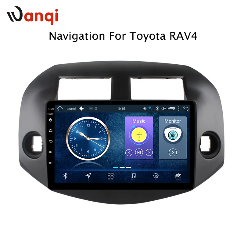 10 1 дюймов Android 8 Автомобильный GPS навигатор для Toyota RAV4 2007 2012 поддержка стерео аудио