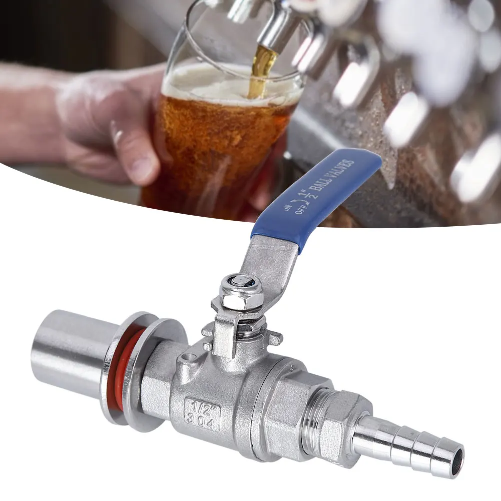 

Новый 304 Нержавеющая сталь клапан внутренняя резьба 1/2in пива чайник шаровой клапан домашнее пивоваренное оборудование клапаны дропшиппинг