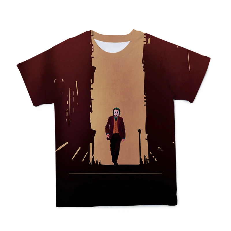 

2021 Summer New Style 3D Men's Clown Print T-shirt Costume Funny Horror O-neck Short-Sleeved Large Size 110-6XL (Customizable)