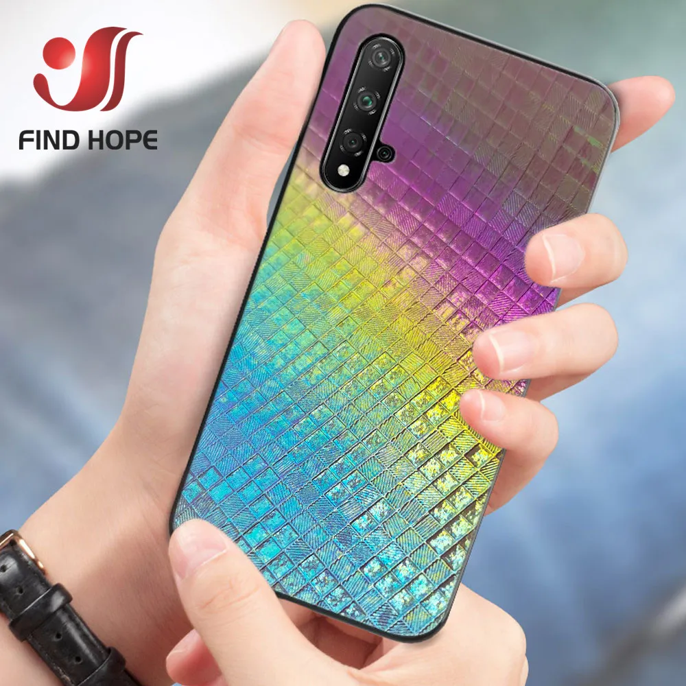 Мозаичный лазер Переливающаяся искусственная кожа PU ткань градиентная