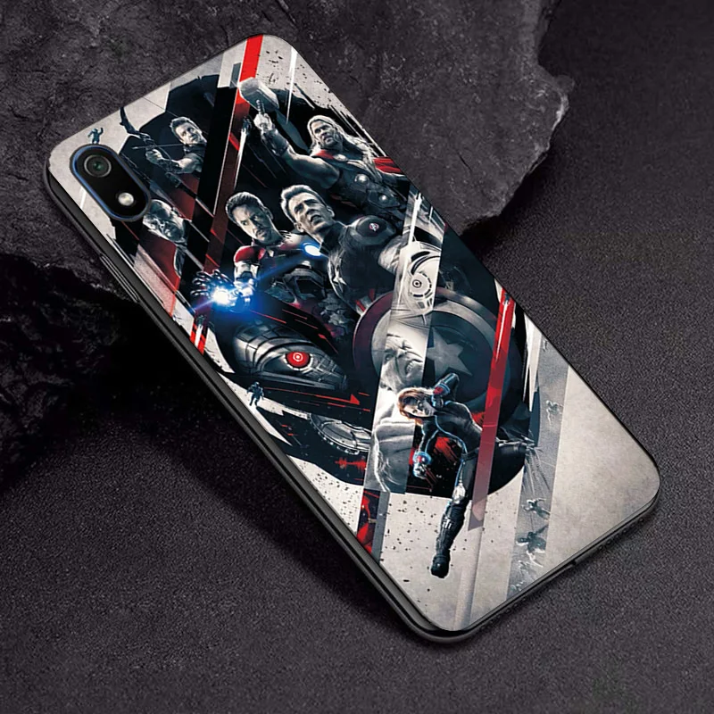 TPUBLK658 Силиконовый чехол с изображением Человека-паука для Xiaomi Redmi 7A 5. 45 '', черный чехол из ТПУ для Redmi 6 6A 7 7A 8 8A, задняя крышка для Xiaomi Redmi 7A - Цвет: TPUBLK658