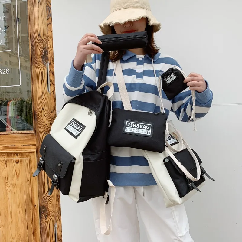 

Casual Backpacks Kawaii Student School Bags For Teenage Girls Women Backpack Cute Ladies Book Bag Fashion Nylon School Backpack