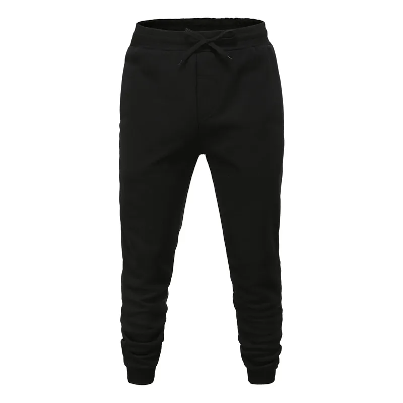 Мужские хлопковые брюки черные повседневные в стиле хип хоп для активного отдыха