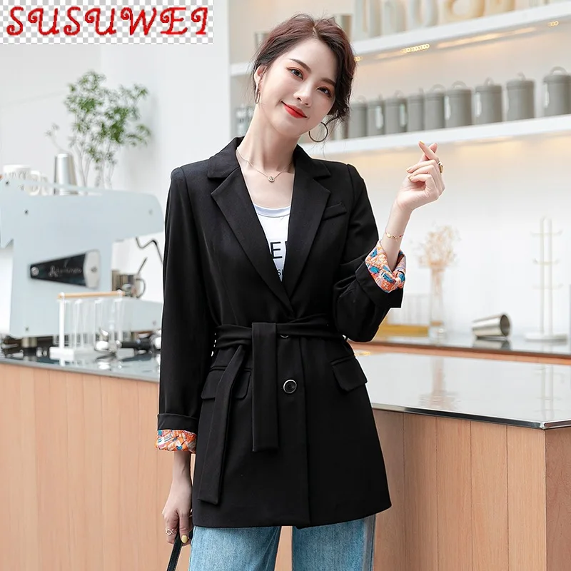 

Пиджак женский однобортный, весна-осень, 2021