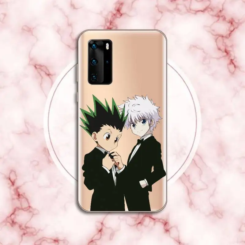 

Anime Hunter X hunter Phone Case Transparent for Xiaomi Redmi note 10 t 8 9 pro lite 11 Huawei P honor 8 10i 20 30 40 smart 2019