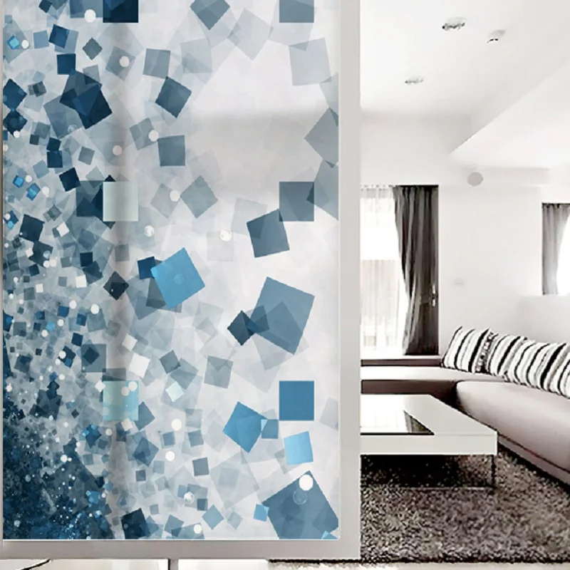 Стеклянная пленка с геометрическим узором статическая цепляющаяся Личная