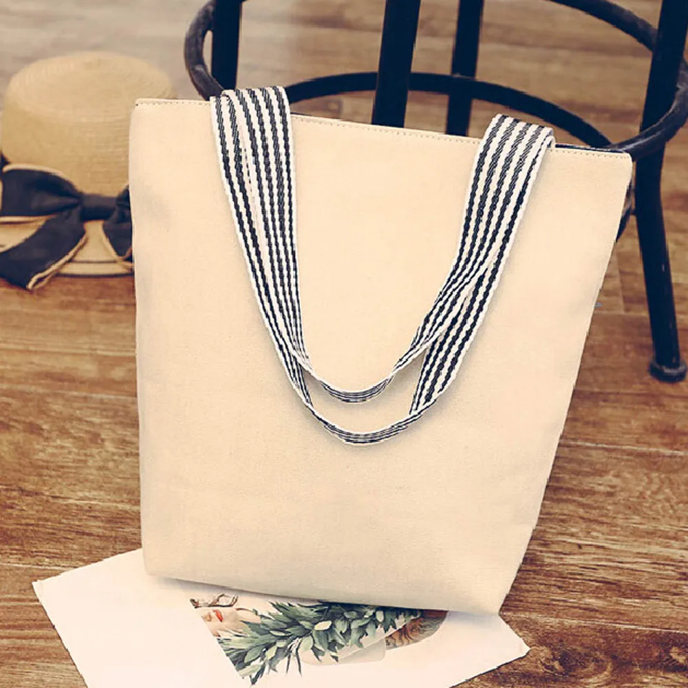 Женские Наплечные сумки с мультяшным рисунком холщовые хозяйственные женские