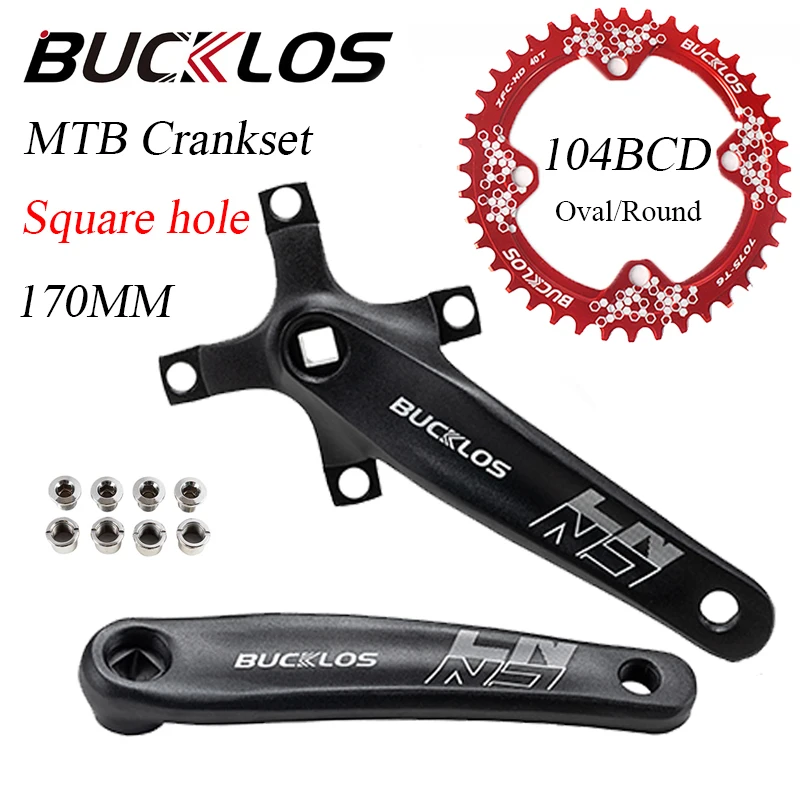 Шатун со звездочками для велосипеда 170 мм рукоятки 104BCD узкая широкая цепь из