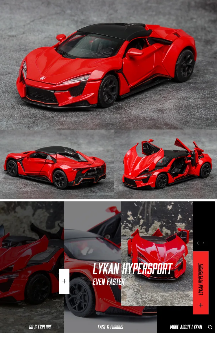 Литая 1:32, новинка, Lyken, Спортивная модель автомобиля, металлический сплав, автомобиль, моделирование, оттягивающие назад, автомобили, игрушки для детей, подарки для детей