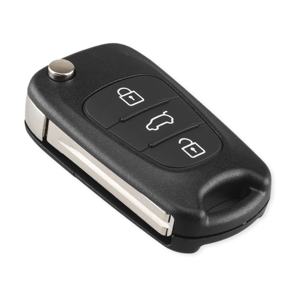 KEYYOU New Car Key Shell Replacement 3 Buttons Flip Remote Case Blank Cover For Kia K2 K5 Free Shipping | Автомобили и мотоциклы