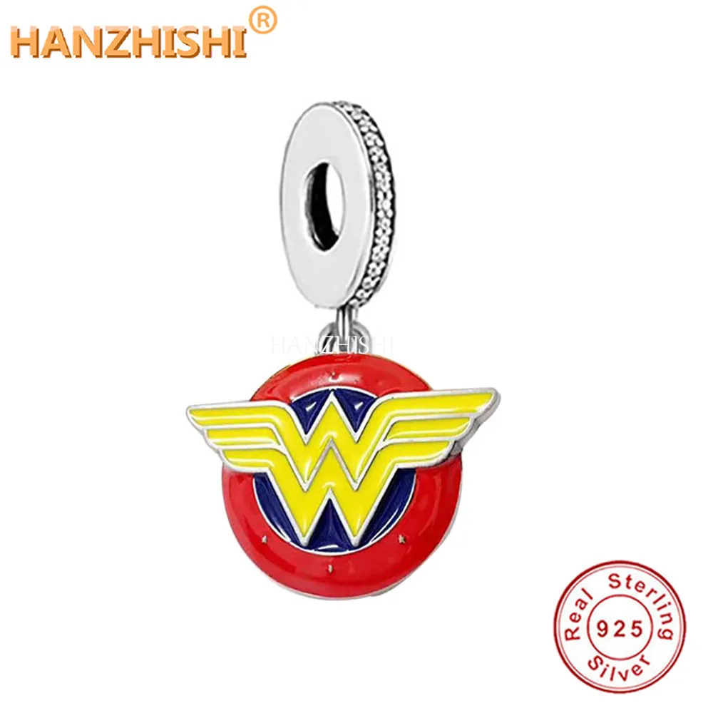 

Подвески-бусины из серебра 925 пробы с красным и желтым узором, подходят для оригинального браслета Pandora, ожерелья, ювелирные аксессуары 2022