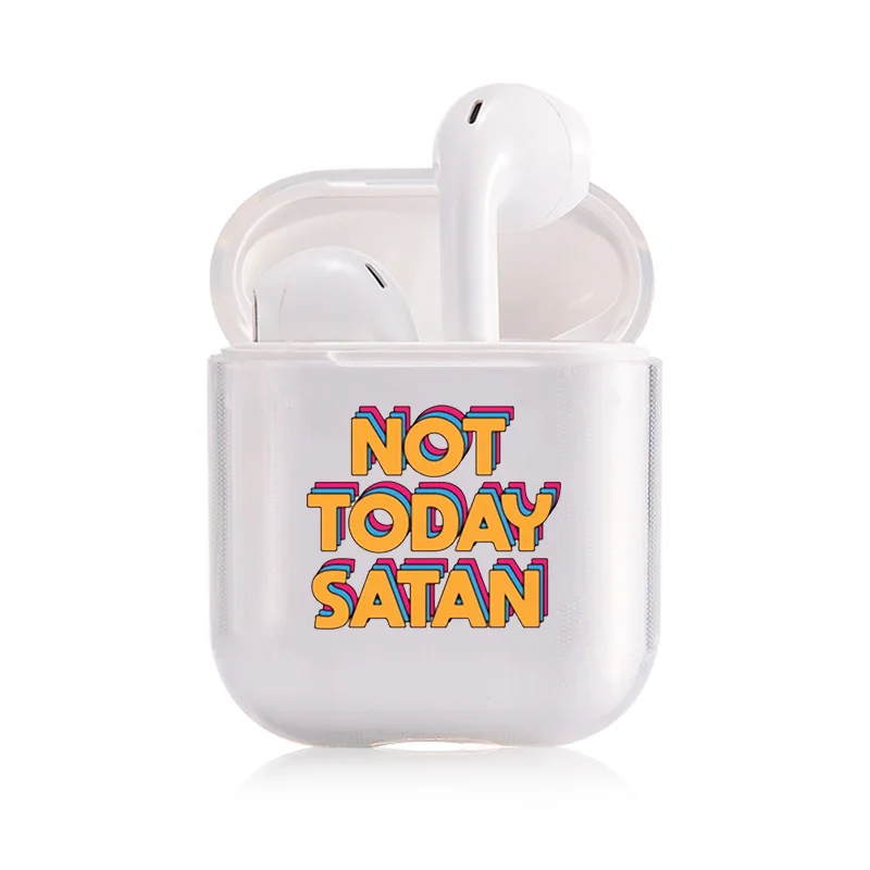 Simple Cute AirPods Case For Apple airpods Case Luxury Cartoon Hard Don't Touch Airpods Case in Bluetooth Earphone Accessories
