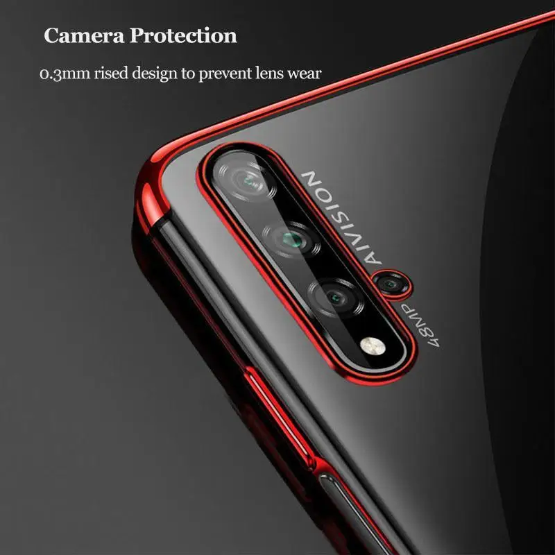 Для huawei Honor 20 Pro Чехол с лазерным покрытием Роскошный чехол из мягкого ТПУ