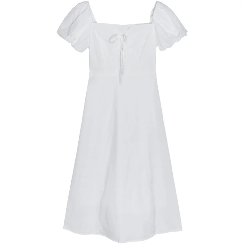 Темпераментное нежное платье женское Бандажное корейское тонкое облегающее