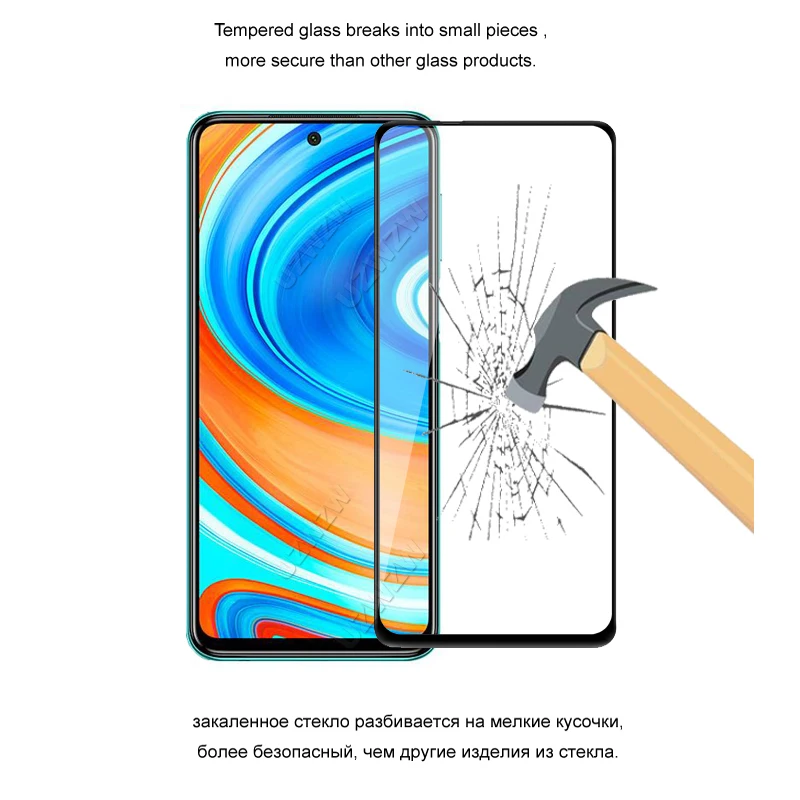 

For Xiaomi Redmi Note 9 Pro 9s Front Screen Protector Protective Tempered Glass & Camera Lens Film For Xiaomi Redmi Note 9 Pro S