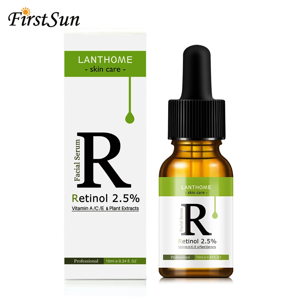 Retinol 2.5% Vitamin C / A Facial Anti Wrinkle Serum Remove Dark Spots Collagen Aging Essence Whitening Face | Красота и здоровье