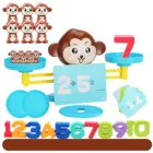 Математическая игра для матча, настольные игрушки, обезьяна, кошка, матчи, балансирующие весы, цифры, игра для балансирования, детская развивающая игрушка для обучения, добавить и вычитать