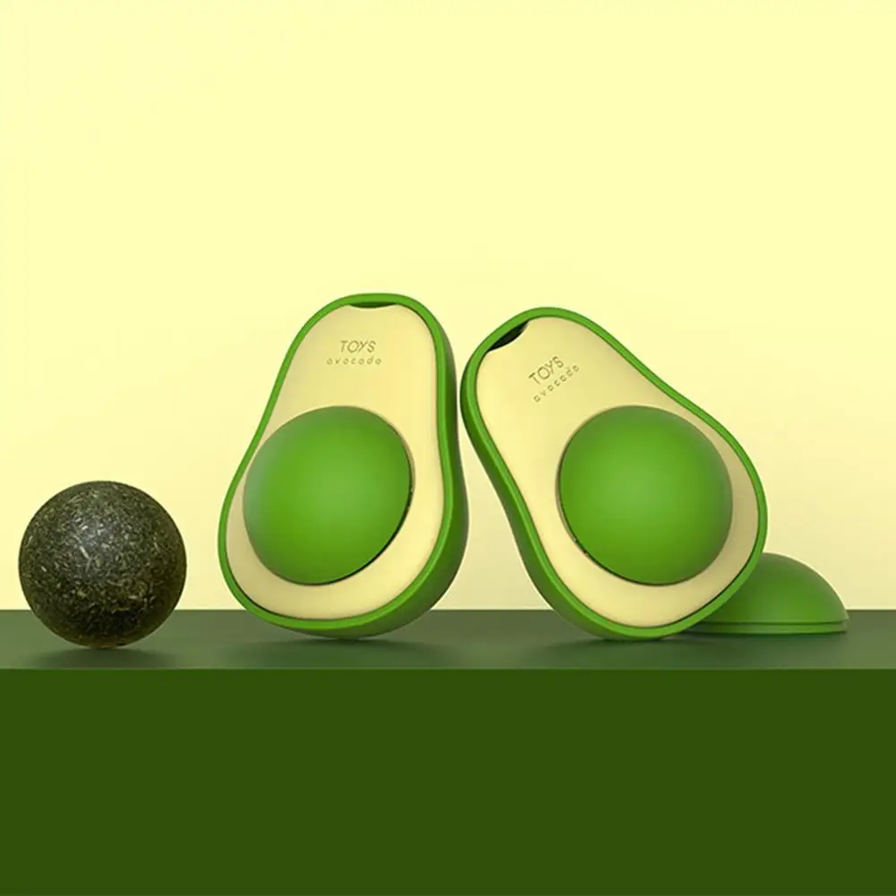 Шарик из натуральной мяты для кошачьей инновационные игрушки в форме авокадо