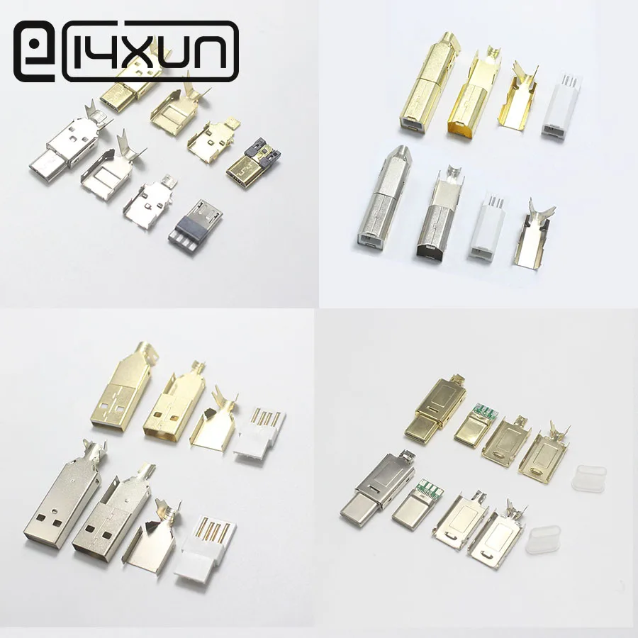 100 комплектов Micro / Mini USB 3. 0 Type C принтер для iPhone Samsung Android Быстрая зарядка кабель