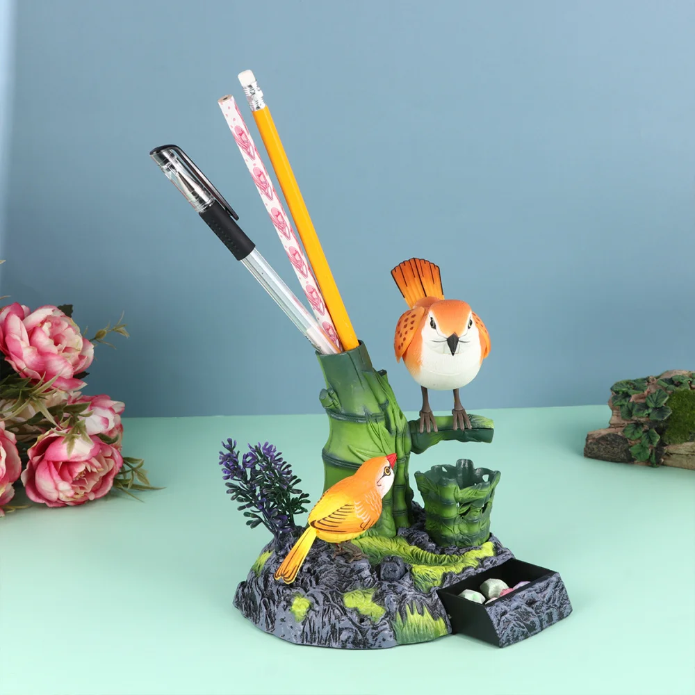 

1Pc Imitation Bird Electric Sounding Bird Voice Control Cage Ornament Educational Supply A