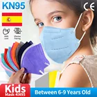 Детская маска для лица От 6 до 9 лет old Kn95, маски fpp2 для детей, Многоразовые Детские маски для рта, защитные маски kn95
