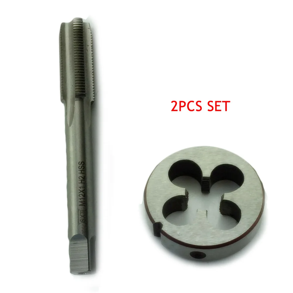 

2pcs/Set Tap&Die M12 x 1mm Tap Kit Metric Thread Right Hand Metalworking