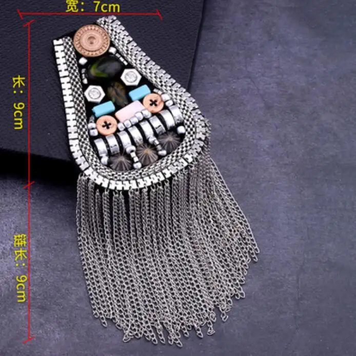 2 шт./компл. панк-юбка эполеты для обувь мужчин и женщин класса люкс ожерелье с